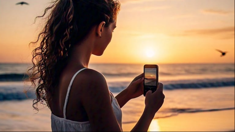 4 consejos para sacar las mejores fotos del amanecer y atardecer con tu smartphone. (Imagen: Grok)