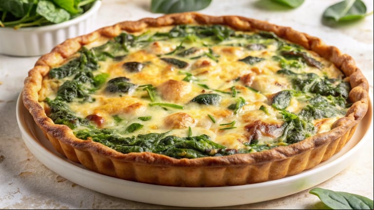 Adiós al horno: cómo hacer una tarta de espinaca en 10 minutos (Foto: Freepik).