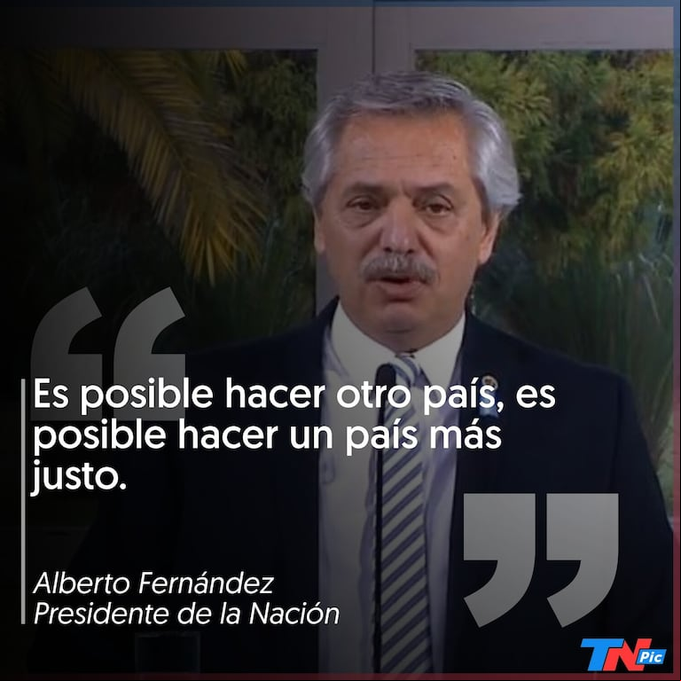 Alberto Fernández encabezó de manera virtual el acto central por el Día de la Bandera