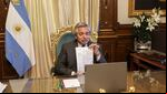 Alberto Fernández pidió disculpas por el "brindis" y culpó a su pareja Fabiola Yáñez. (Foto: NA).