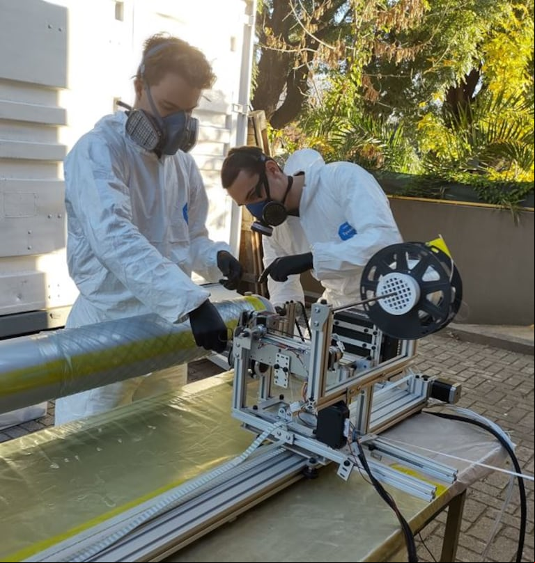 Alumnos argentinos construyeron un cohete para competir en EE.UU. (Foto: Gentileza ITBA)