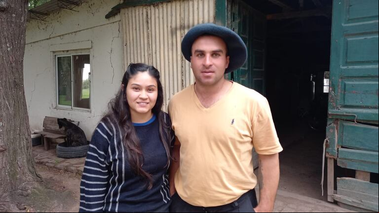 Amanda Lerchundi y Lucas Cataldi. (Foto: TN).