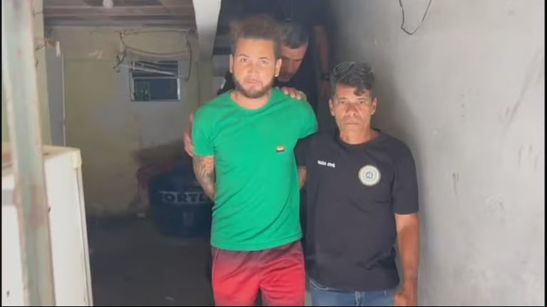 Anderson André do Nascimento fue detenido por secuestrar a su ex y su bebé durante una semana. (Foto: gentileza g1).