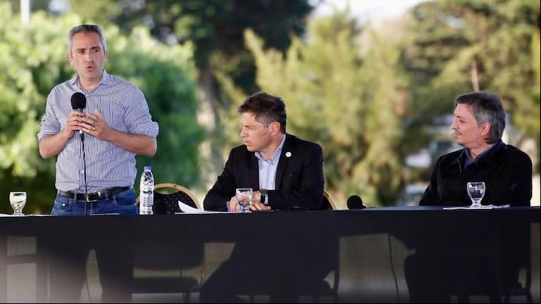 Andrés Larroque, funcionario de Axel Kicillof y vocero del gobernador en su pelea con Máximo Kirchner. (Foto: NA)