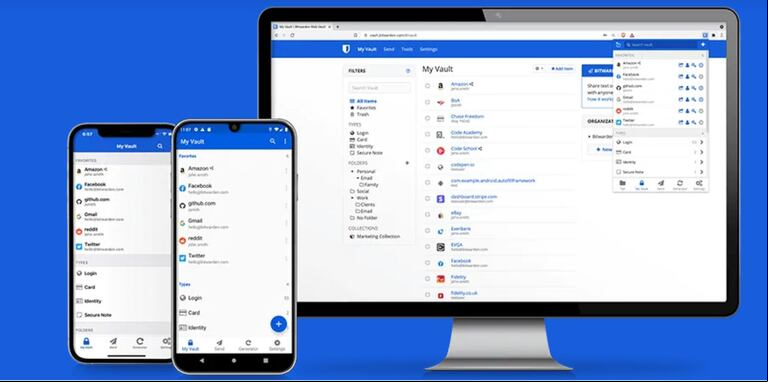 Aplicaciones para mejorar tu productividad (Captura BitWarden)
