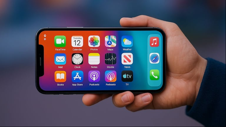 Apple prepara un nuevo diseño para iOS. (Foto: Creada con ChatGPT)