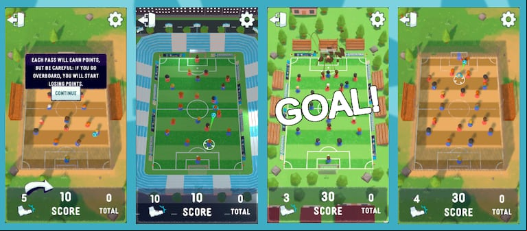 Así es Pasala, el videojuego argentino de fútbol que es furor en Android. (Foto: White Suit Studio)