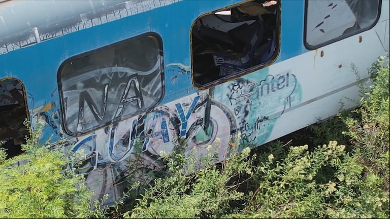 Así está el tren que inauguraron en 2011. (Foto: captura Telenoche)