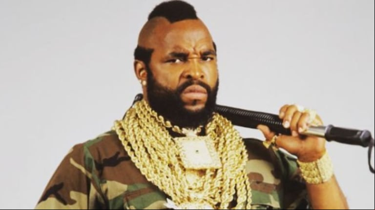 Así lucía Mr. T en una campaña de fotos para "Brigada A". El actor está cumpliendo 71 años y sigue soñando con un llamado de Hollywood. (Foto: Instagram / officialipitythefool)