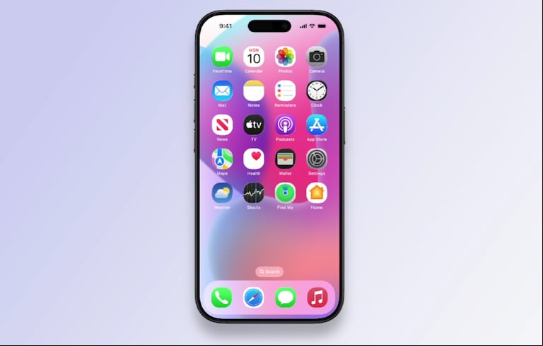Así se verá la pantalla de inicio en los iPhone con el iOS19. (Captura: Youtube/FPT)