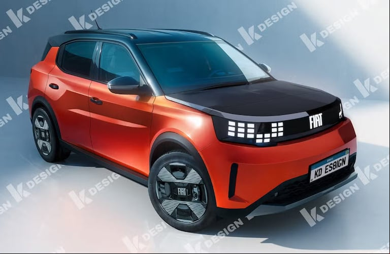 Así sería el Fiat Pandissima. Proyección: K Design.