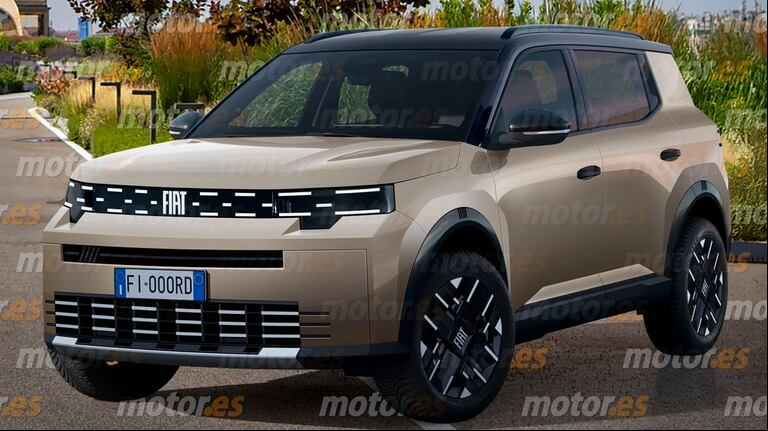 Así sería el Fiat Pandissima. Proyección: Motor.es.