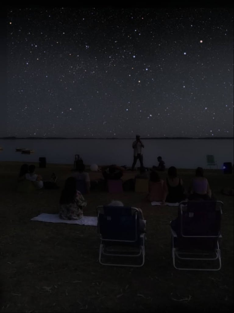 Astroturismo en Lobos, una opción para ver las estrellas. (Foto gentileza Gentileza Ezequiel Brahim).