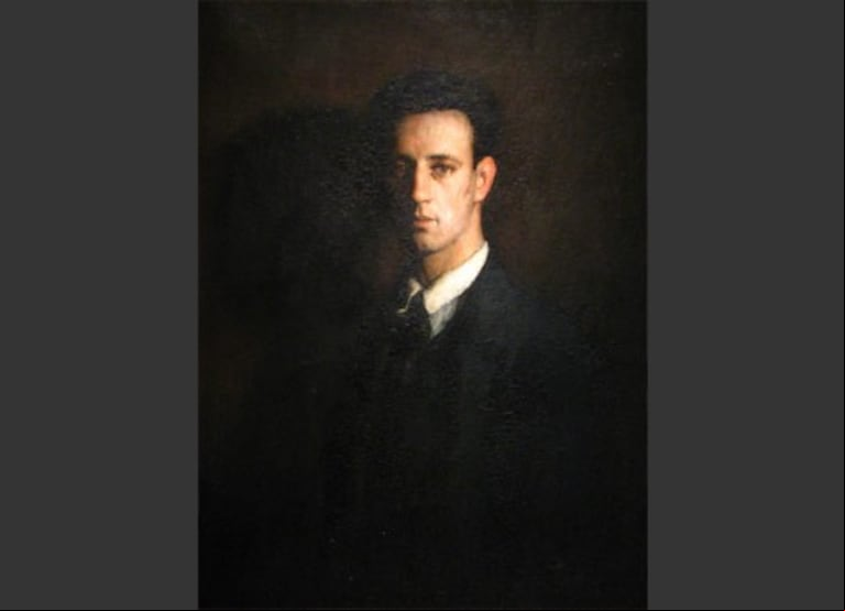 Autorretrato Alejandro Bustillo. (Foto: gentileza Eduardo Lazzari)