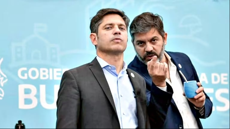 Axel Kicillof y su ministro de Gobierno, Carlos Bianco. (Foto: Instagram/Axel Kicillof)