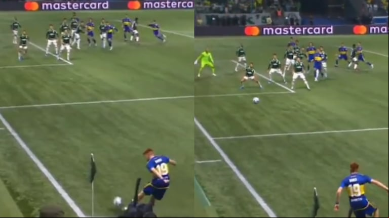 Barco estuvo cerca de anotar un gol olímpico contra Palmerias. Foto: Captura de pantalla