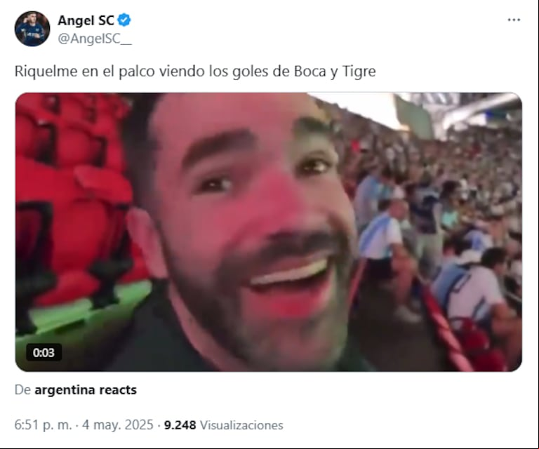 Boca empató con Tigre y terminó segundo de su zona. (Captura: X/@AngelSC__)