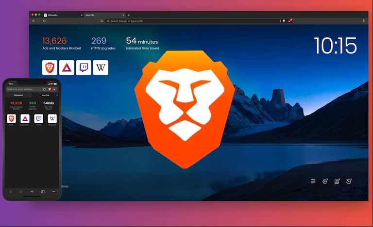 Brave, uno de los tres navegadores más seguros. (Captura: Brave)