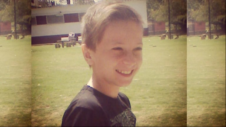 BRIAN. Tenía 14 años. Recibió un disparo en la cara.