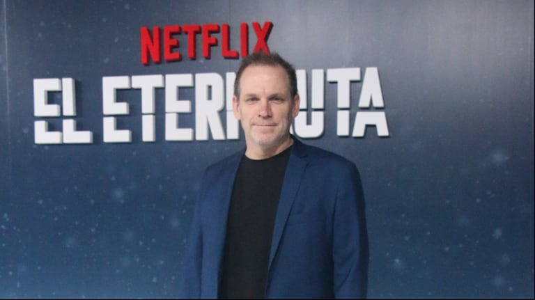 Bruno Stagnaro en la alfombra blanca de El Eternauta (Foto: Movilpress)
