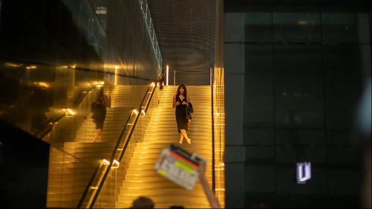 Camila Sosa Villada en el rodaje de "Tesis sobre una domesticación". La película de Javier Van de Couter, en la Competencia Argentina, está basada en su novela y la tiene como protagonista (Foto: Bafici)