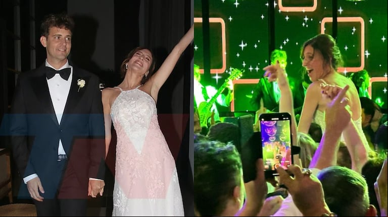 Carolina Amoroso y Guido Covini celebraron su casamiento en un salón de Pilar. (Foto: Movilpress - Instagram/nicolasluccaok)