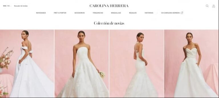 Carolina Herrera tiene su línea novia. (Foto: @carolinaherrera)