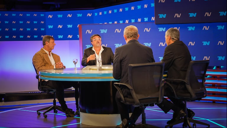 Caruso Lombardi, en el especial de A dos voces de TN. (Foto: TN / Nicolás González)