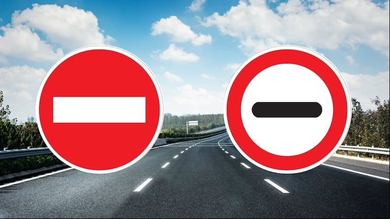 Casi nadie sabe la diferencia: qué significa cada una de estas señales de tránsito. (Foto: Freepik- Señalar)