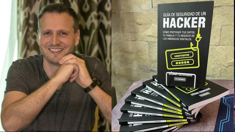 César Cerrudo - Guía de seguridad de un hacker: Cómo proteger tus datos, tu familia y tu negocio de las amenazas digitales. (Foto: Twitter - TN Tecno)