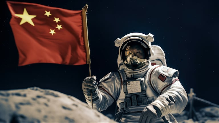China se suma a la carrera espacial y ya tiene planeadas dos misiones tripuladas a la Luna para 2030. (Foto: AdobeStock).