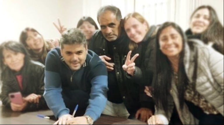 "Chocolate" Rigau junto al concejal Facundo Albini (Foto: FB @PartidoJusticialista).