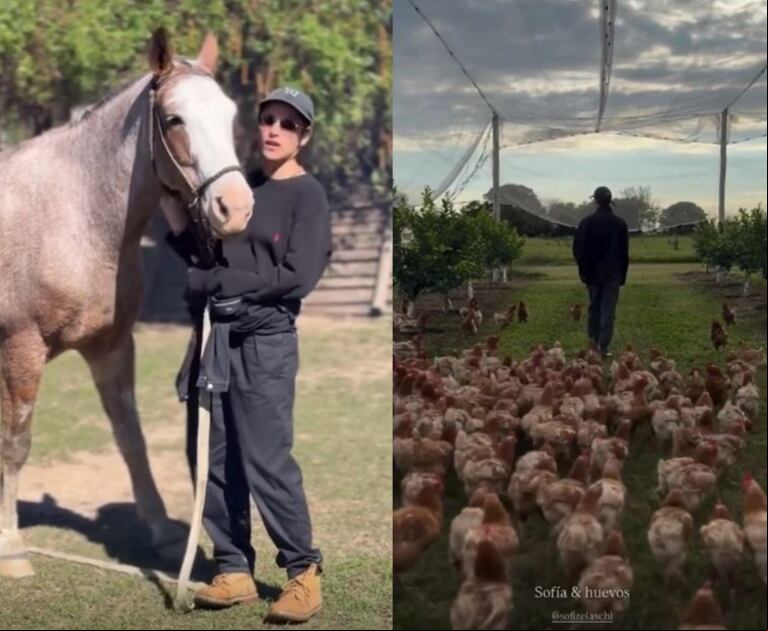 Christian Petersen y Sofía Sánchez Zelaschi pasan sus días en San Antonio de Areco (Foto: Instagram / christianpetersen)