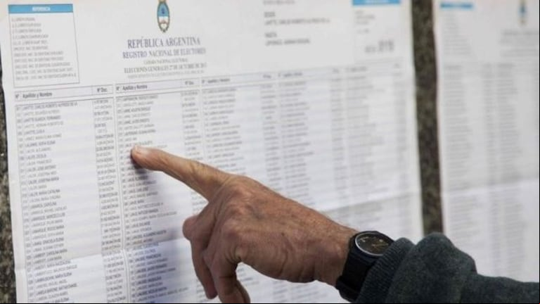 Consultá el padrón para saber dónde votás (Foto: archivo)