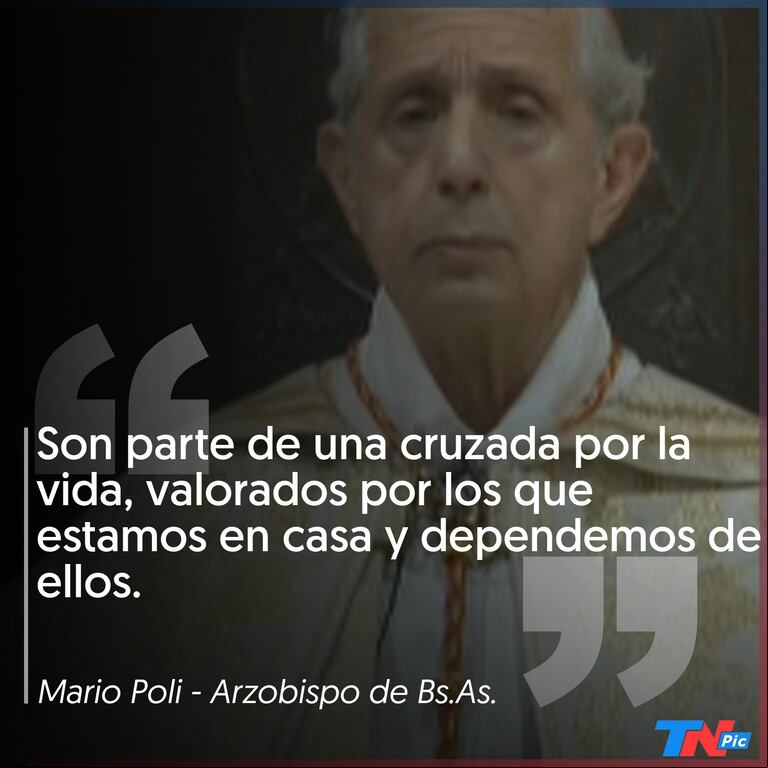 Coronavirus en la Argentina | Tedeum virtual: Mario Poli dijo que "no hay lugar para ideologías ni posturas partidistas"