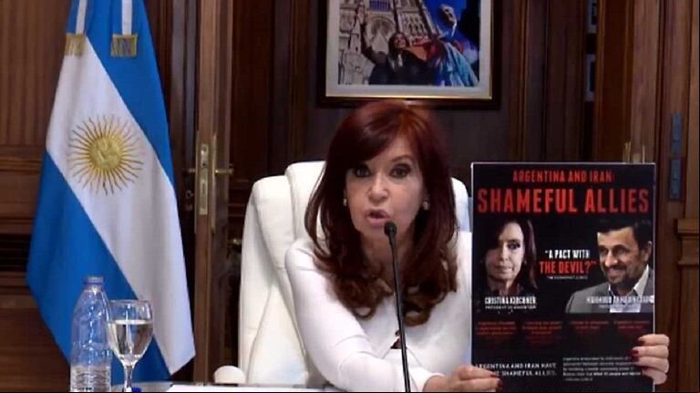 Cristina Kirchner, durante una audiencia judicial por el memorándum con Irán (Foto: NA).