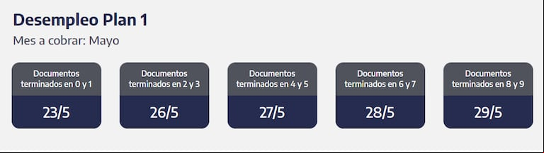 Cuándo y quiénes cobran el plan por desempleo de mayo. (Captura: ANSES)