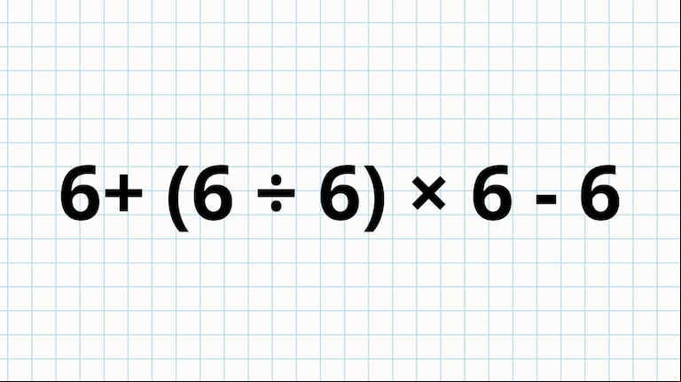 Cuánto es 6+ 6 ÷ 6 × 6 - 6, la cuenta matemática que no todos logran resolver (Foto: Freepik)