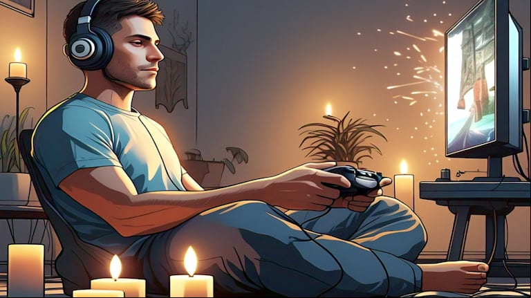 Cuatro juegos antiestrés para usar desde cualquier smartphone. (Imagen: MetaAI).