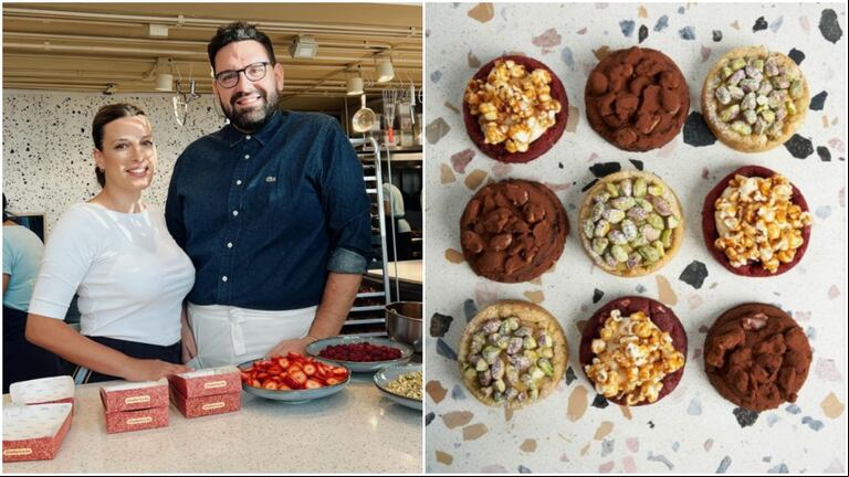 Daniela Tallarico, junto a Damián Betular, le cocinó a Donald Trump y a Barack Obama, entre otras personalidades. Las cookies que prepara en su pastelería de Belgrano, CABA, se hicieron virales en TikTok. (Foto: Instagram @tallarica.ba)