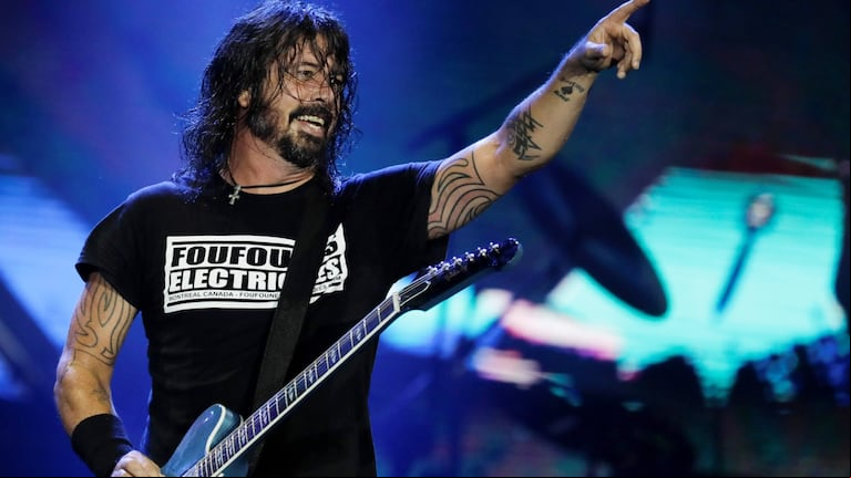 Dave Grohl, en un show de Foo Fighters en 2019 (Foto: AP).