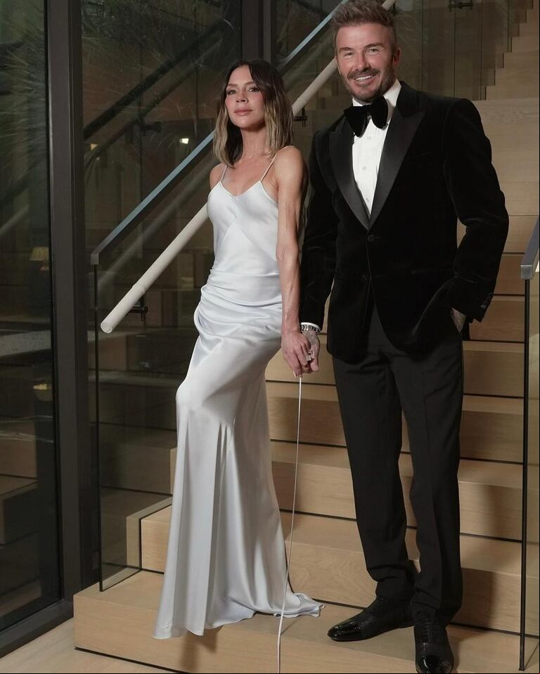 David Beckham y su esposa, Victoria (Fotos: Instagram @davidbeckham)