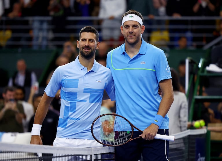 Del Potro eligió a Djokovic como el mejor tenista de todos los tiempos. REUTERS/Agustin Marcarian