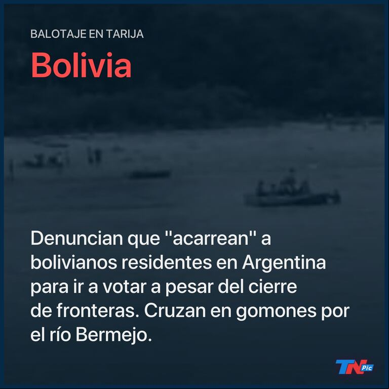 Denuncian que ciudadanos bolivianos cruzan la frontera en gomones desde la Argentina para votar en las elecciones regionales
