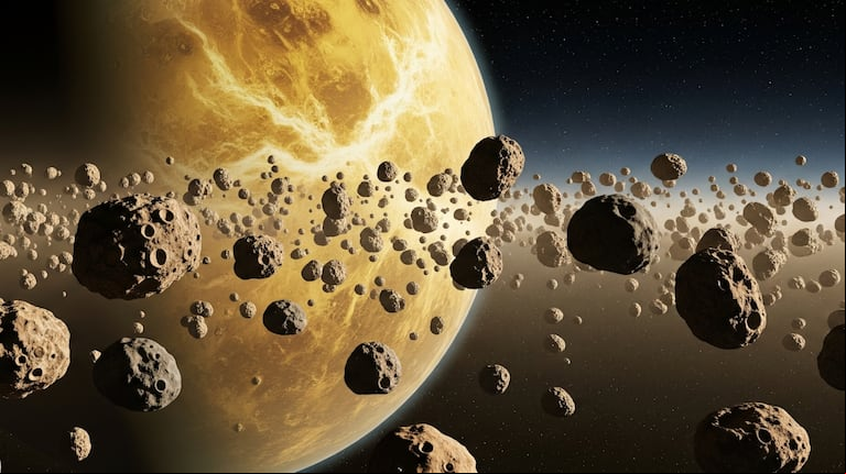 Descubrieron asteroides en Venus que podrían llegar a la Tierra e impactar en nuestro planeta