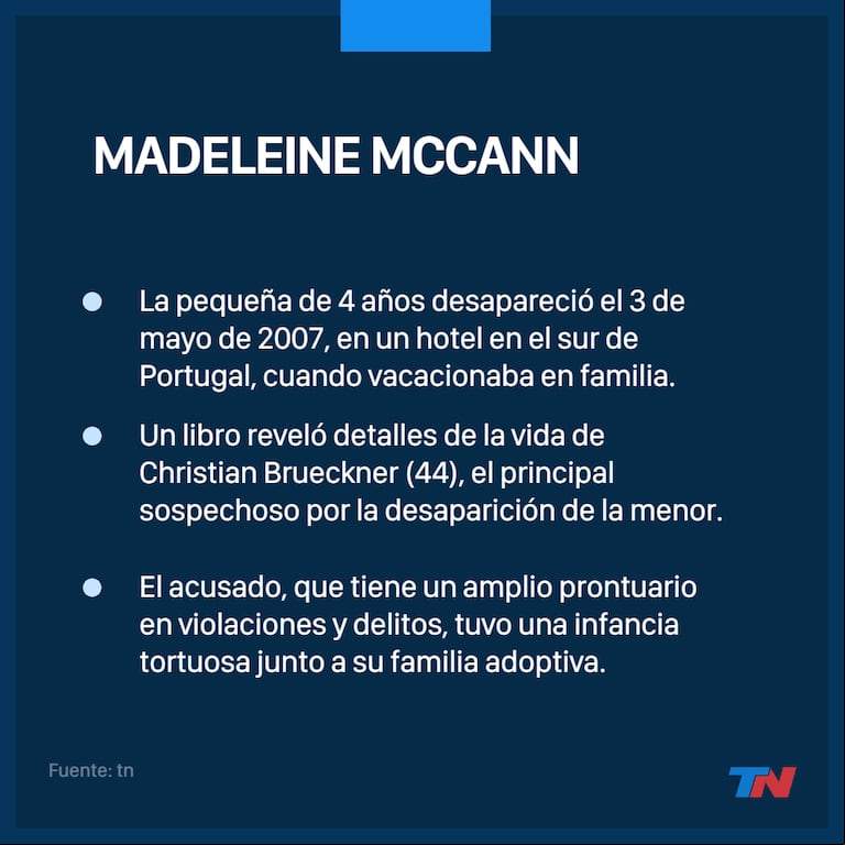 Detalles estremecedores sobre el caso Maddie McCann salieron a la luz.