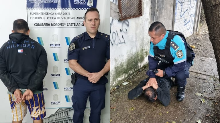 Detuvieron al sospechoso que arrastró a una mujer para robarle el auto en Ramos Mejía. (Foto: Policía Bonaerense).