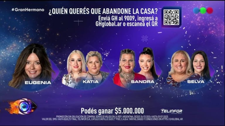Dieron a conocer qué días serán la semifinal y la final de "Gran Hermano". (Foto: gentileza telefe).