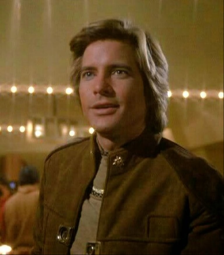 Dirk Benedict, en su rol de Starbuck en "Battlestar Galactica" (Foto: Instagram/thedirkbenedict)