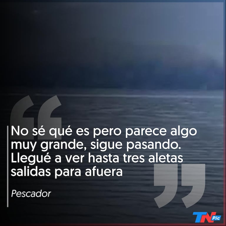 Dos pescadores grabaron una extraña figura en el lago Nahuel Huapi y creen que es 'Nahuelito'